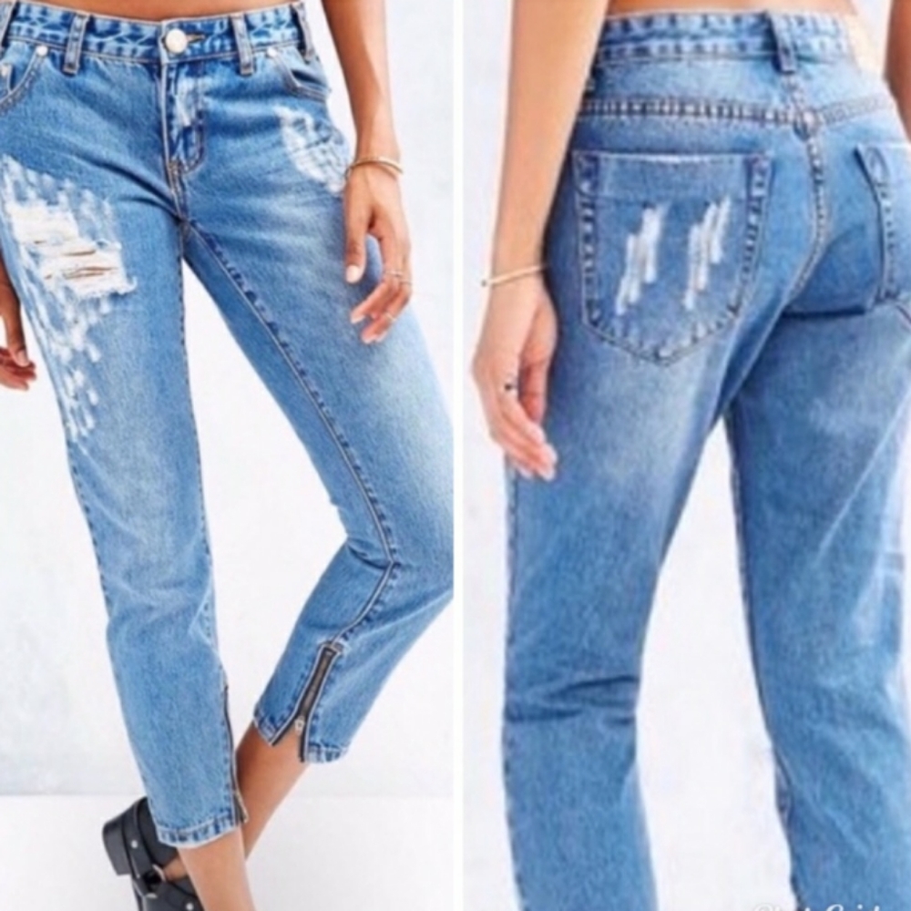 One Teaspoon Trashed Free Birds Jeans Sz 26